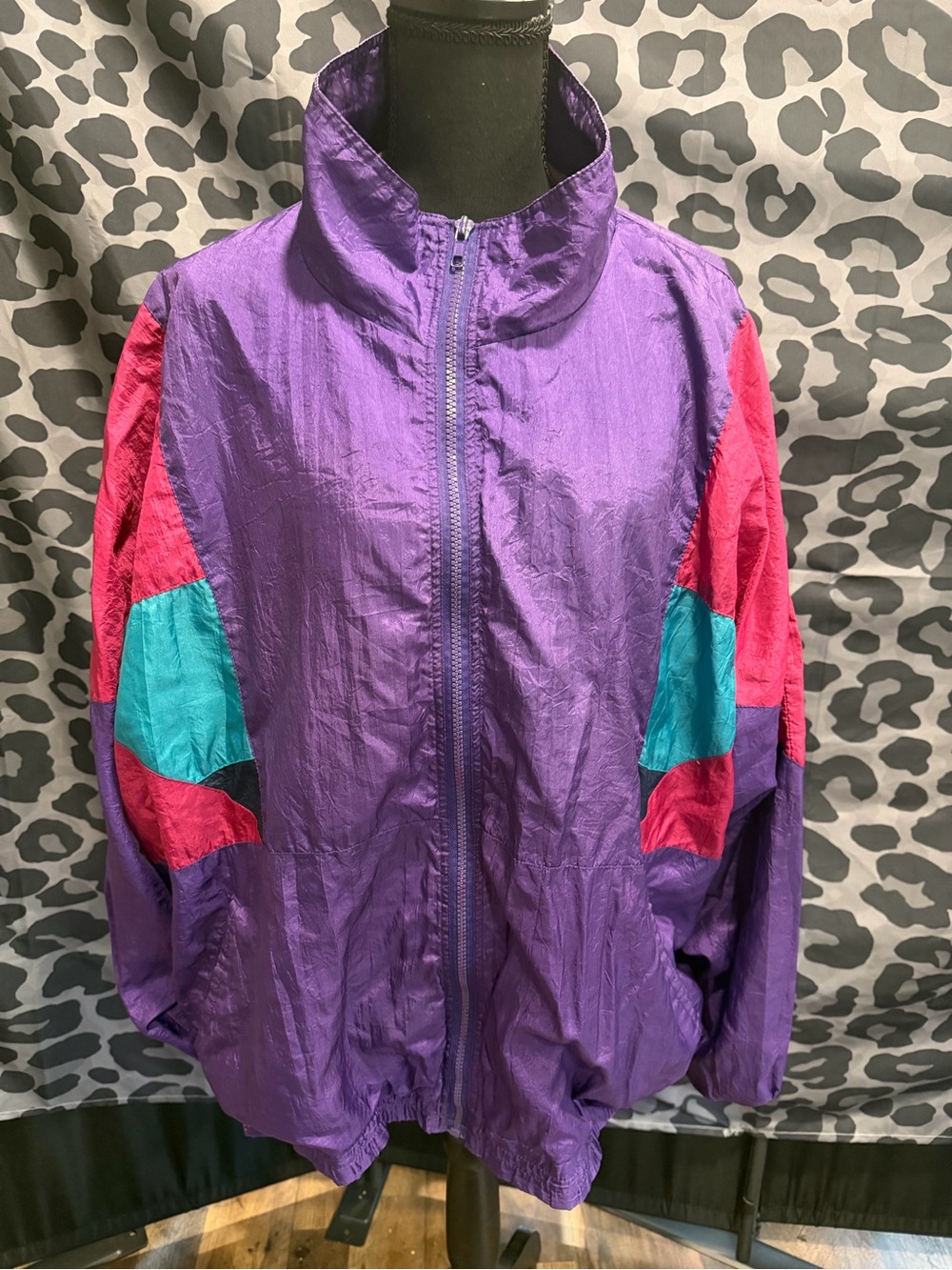 Vintage Pro Spirit Athletic Gear Purple Jacket with Red Accent